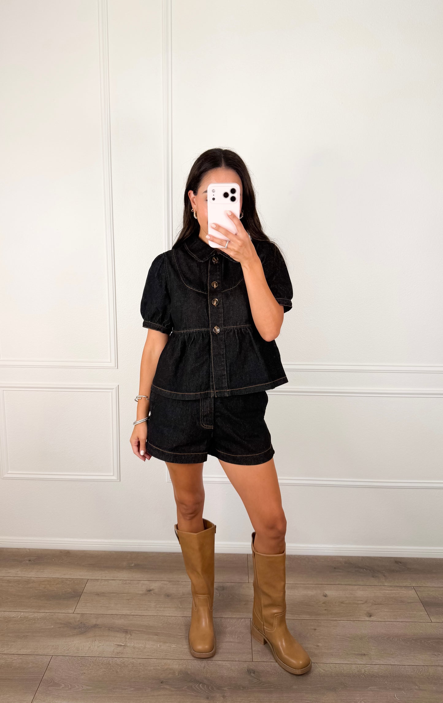 Double Down Denim Set