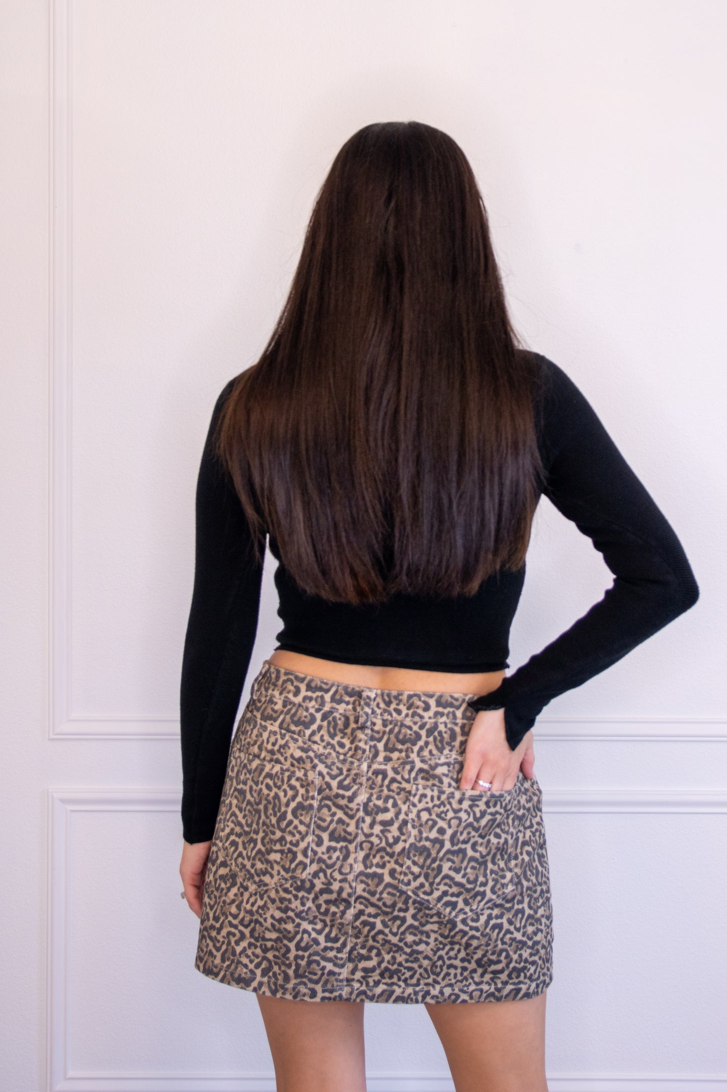 Wild Love denim mini skirt