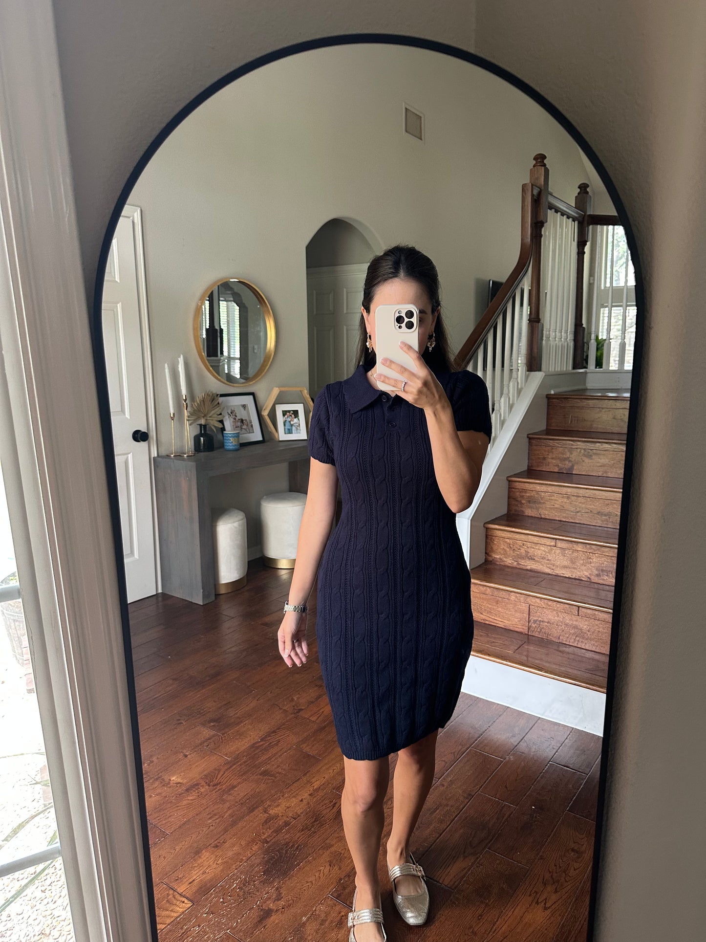 Moonlit Polo Sweater dress