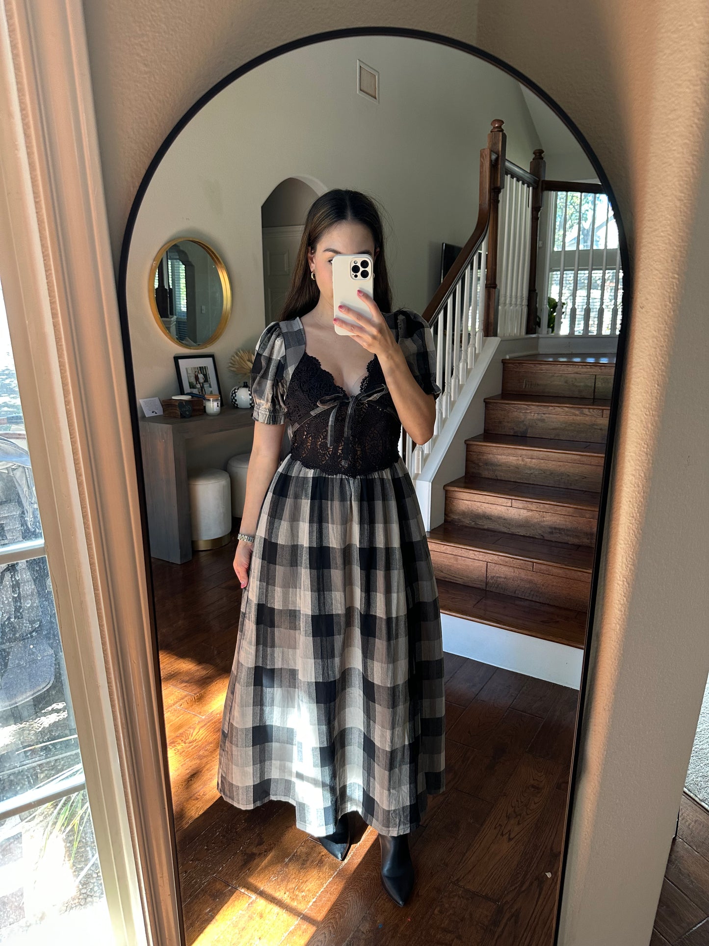 Checkered Charm Dress