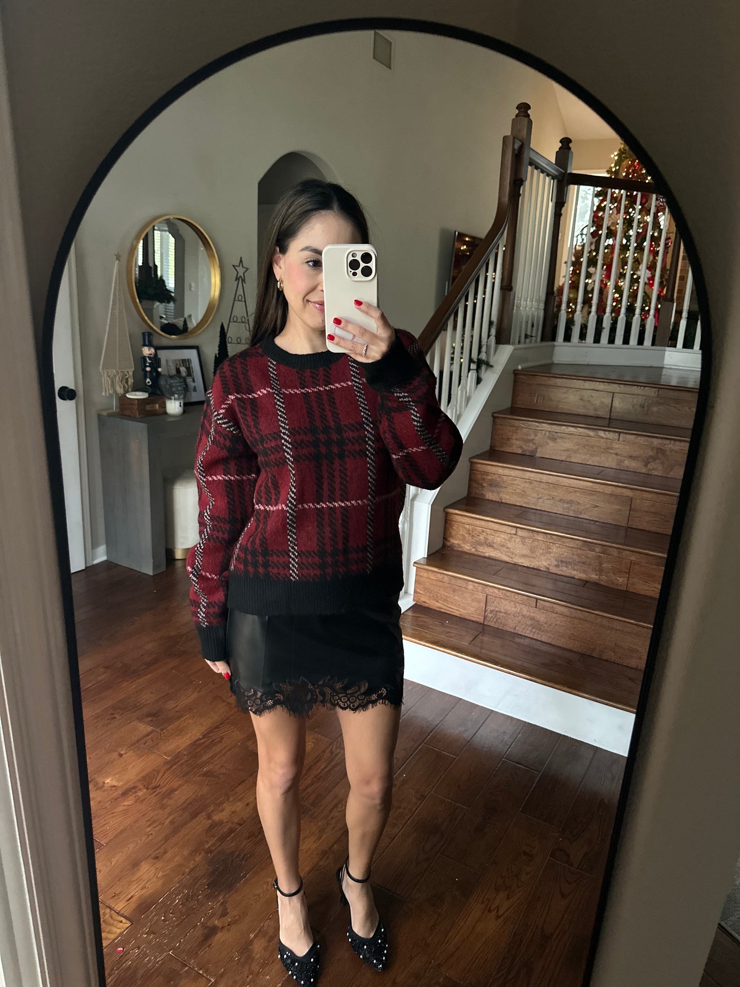 North Pole Plaid Sweater