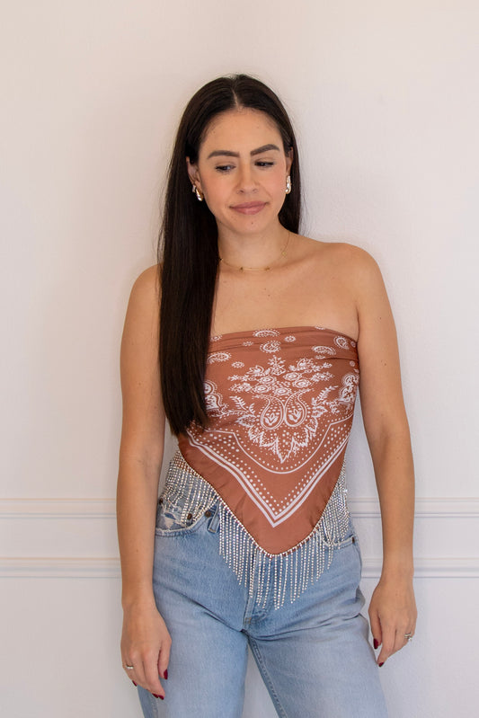 Spur & Shine scarf top