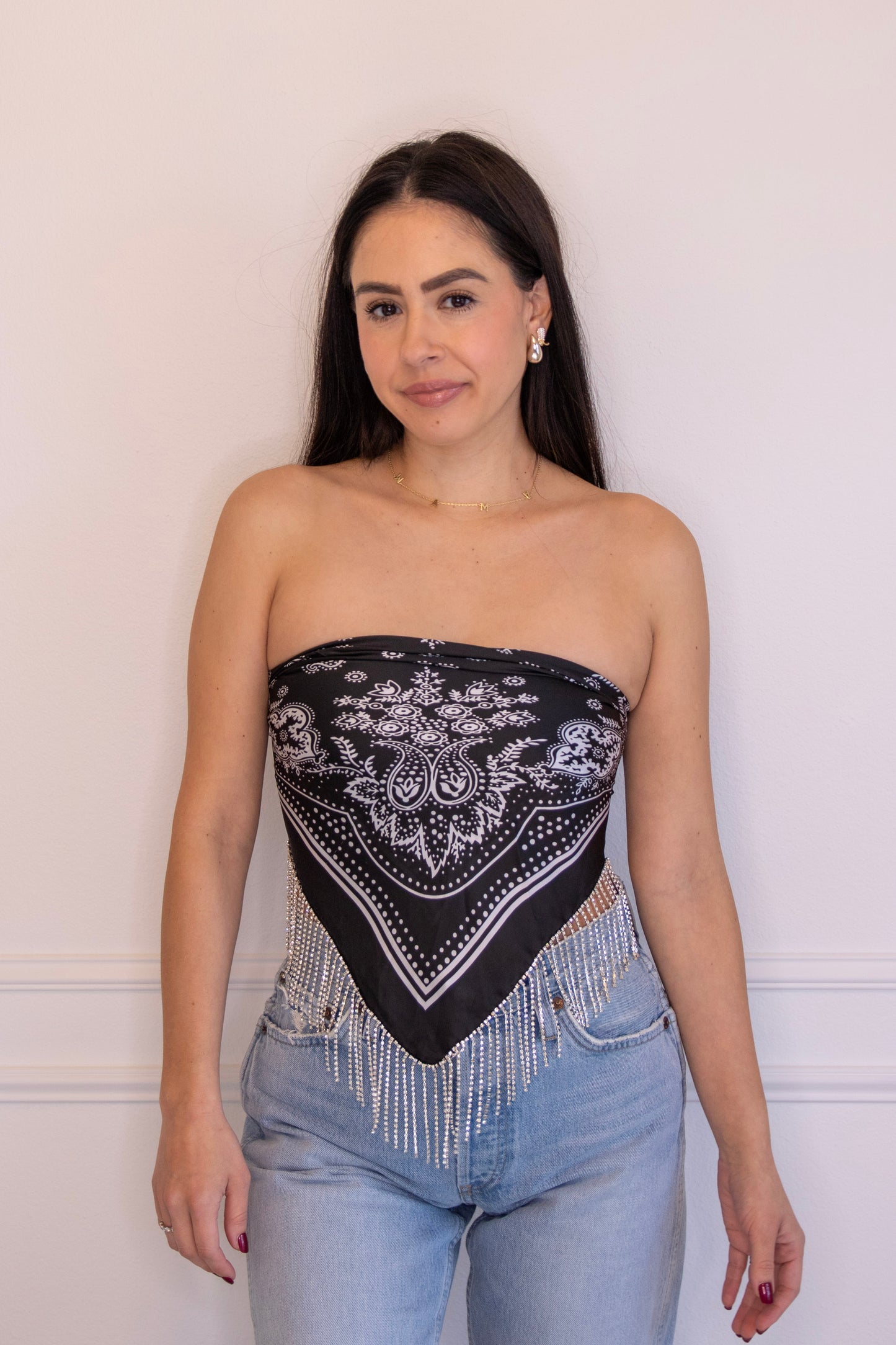 Spur & Shine scarf top