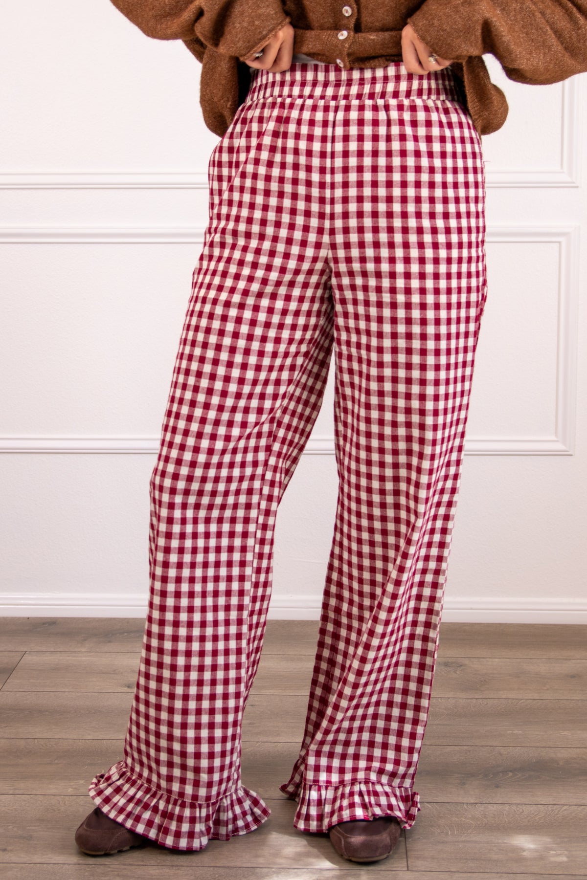 Berry Check Pants