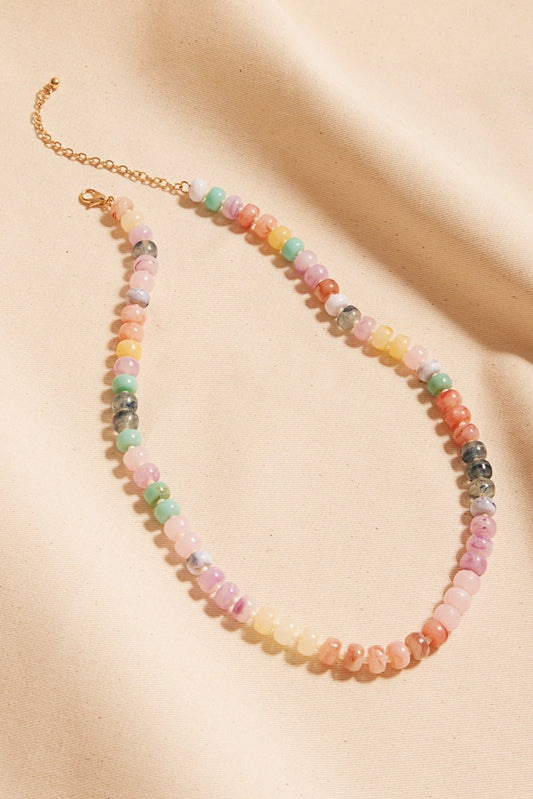 Soft Color Cascade Necklace