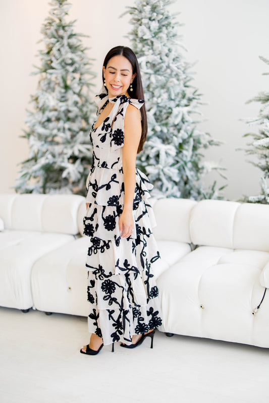 Floral Symphony Maxi Dress