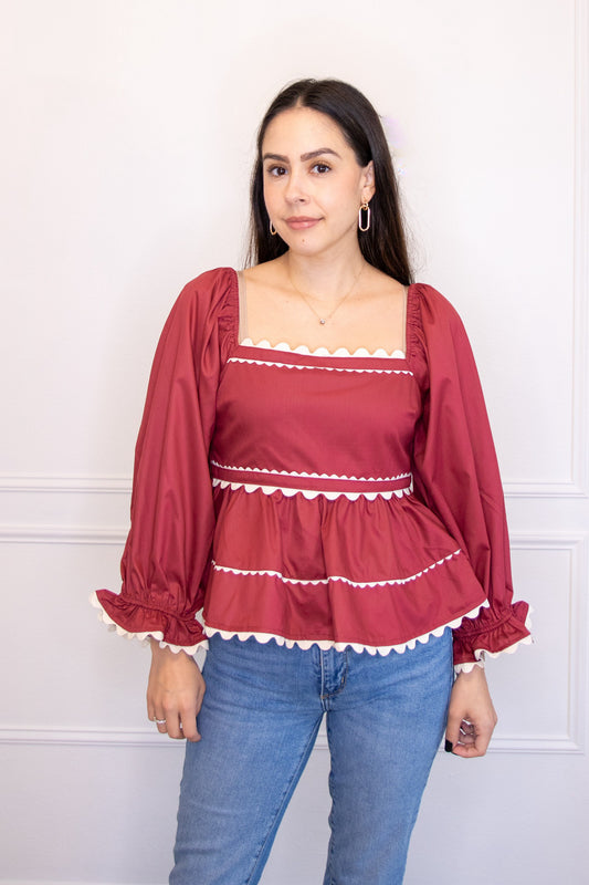 Burgundy Bliss Top