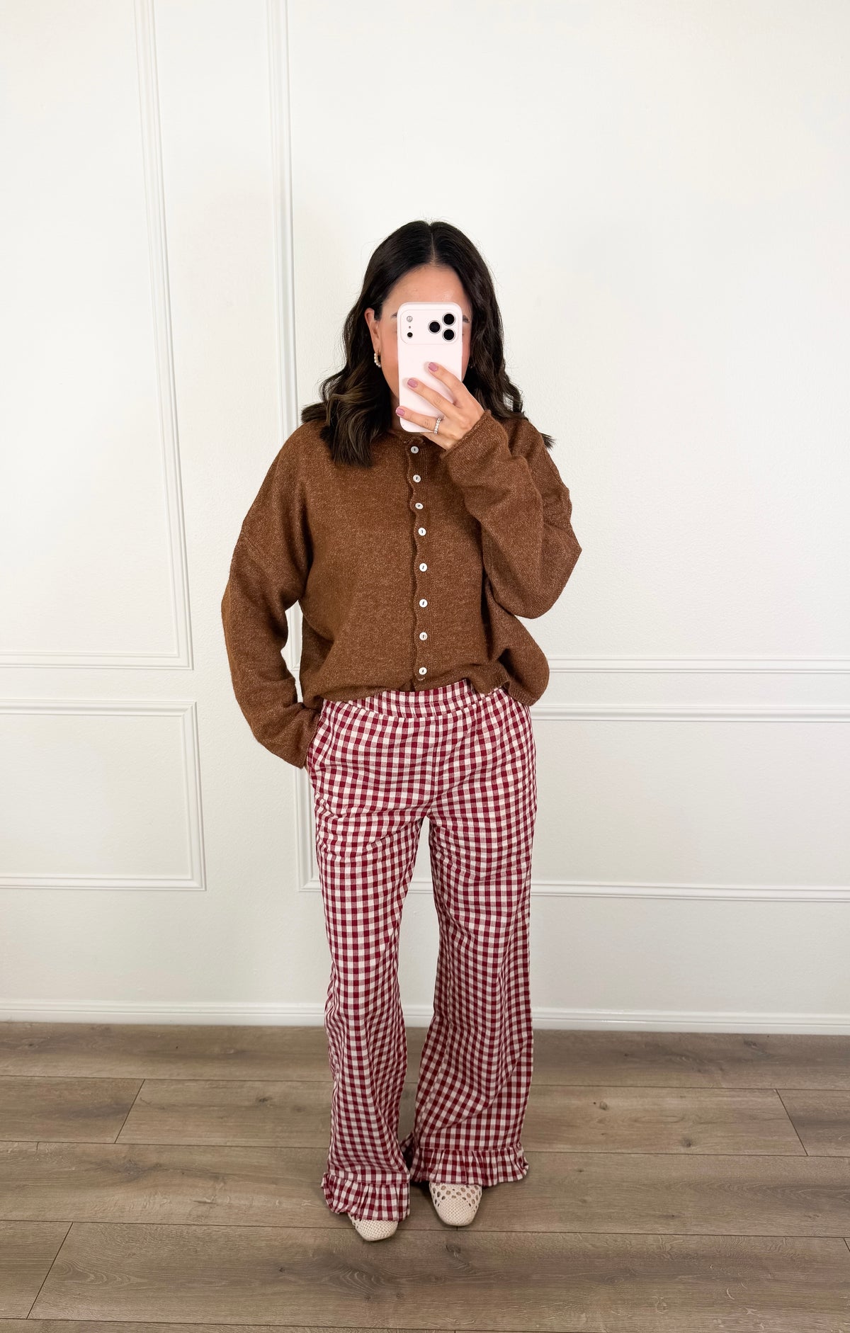 Berry Check Pants