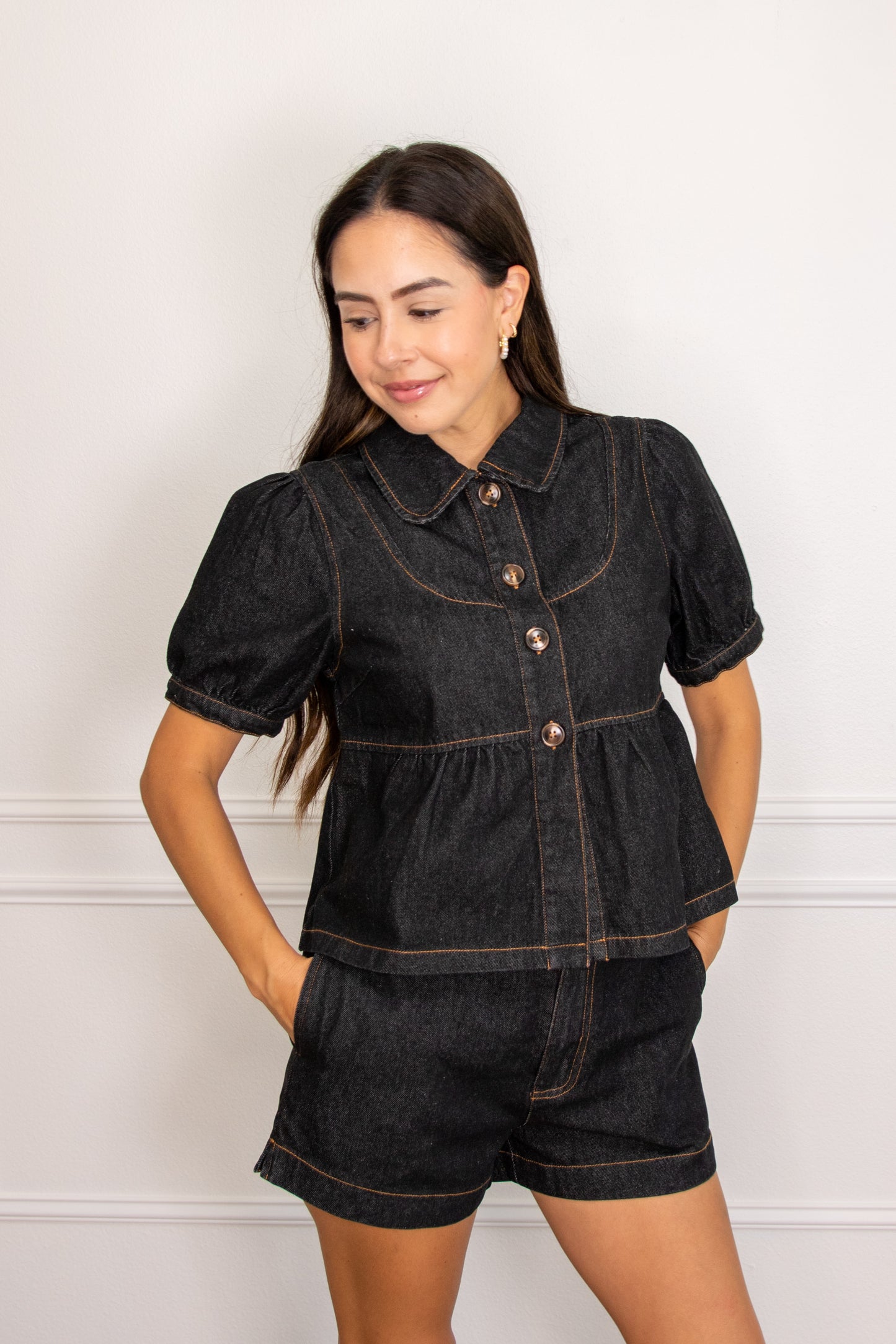 Double Down Denim Set
