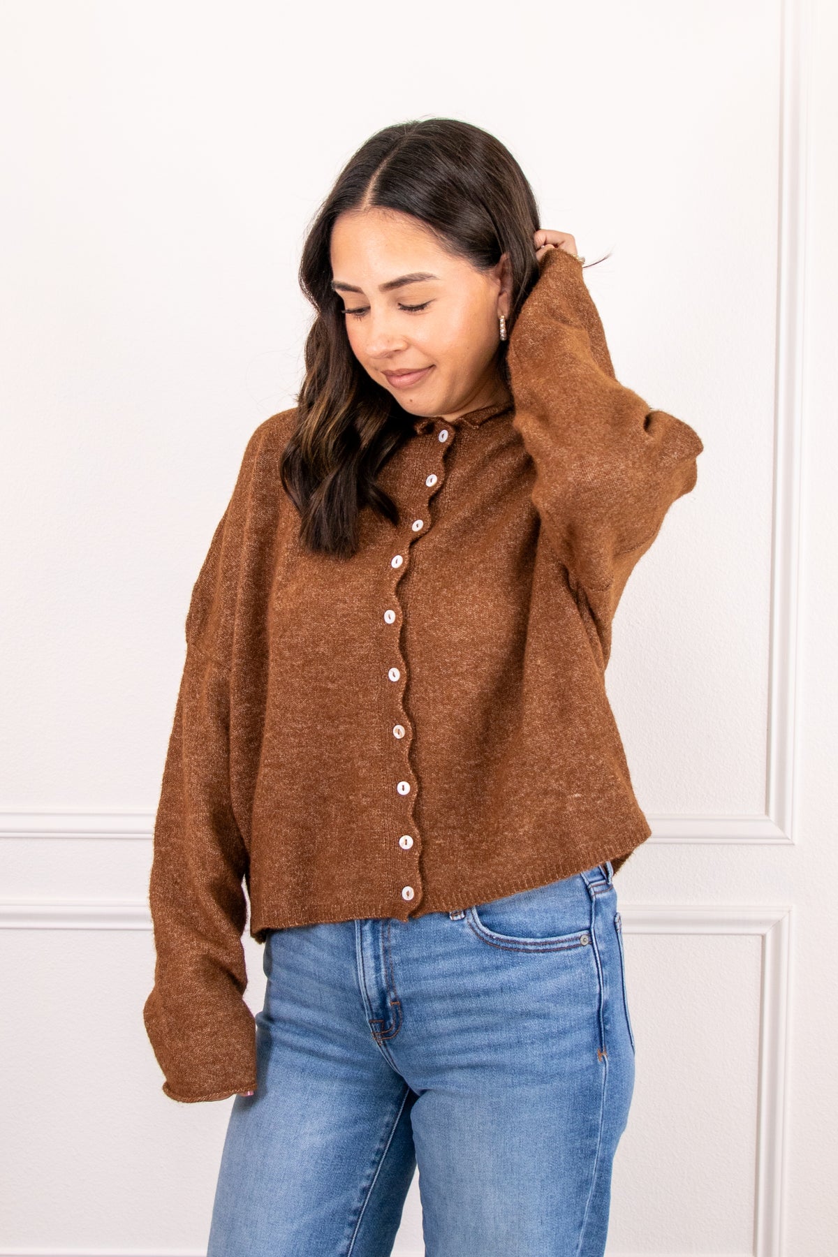 Collette Cardigan- brown