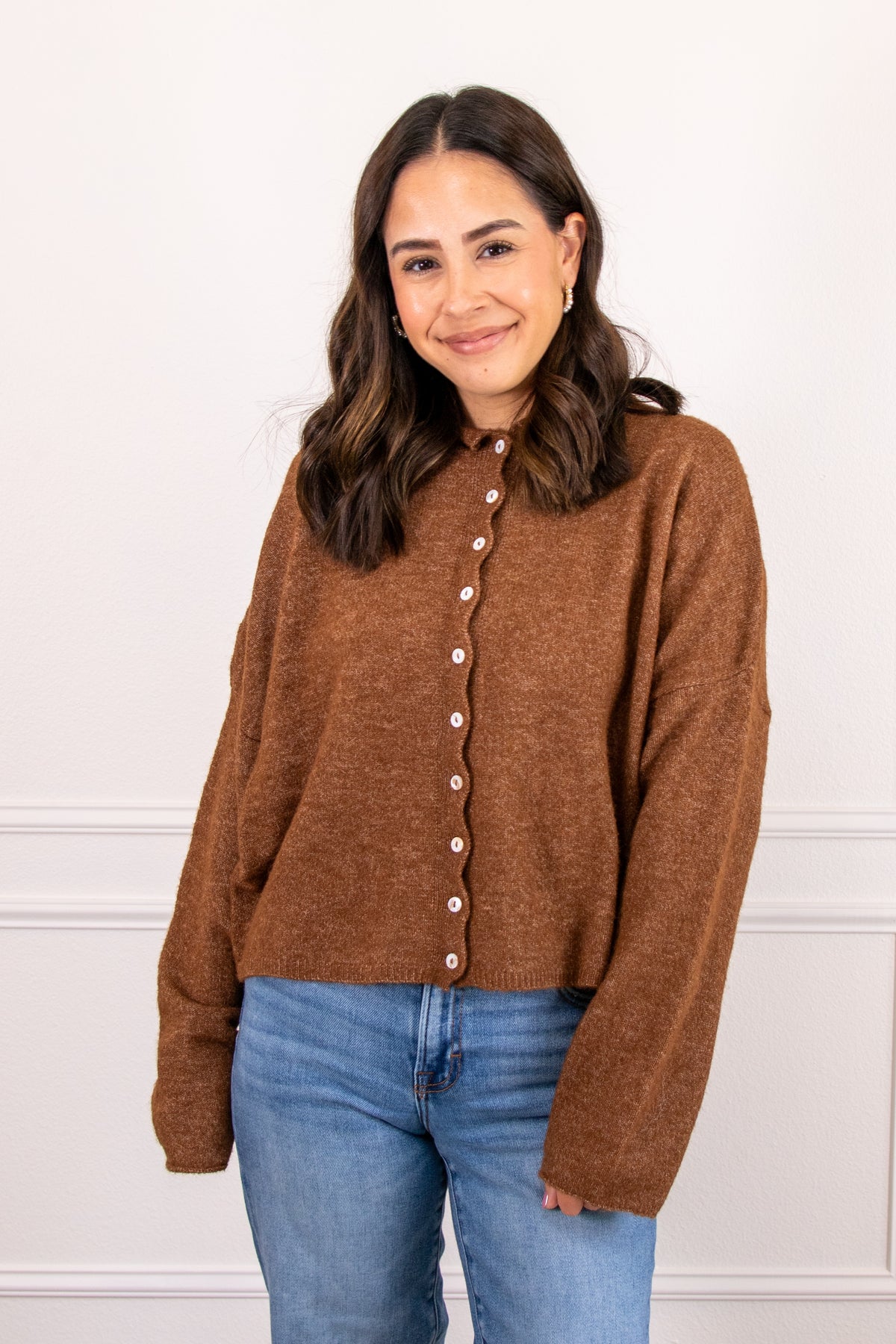 Collette Cardigan- brown