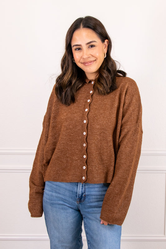 Collette Cardigan- brown