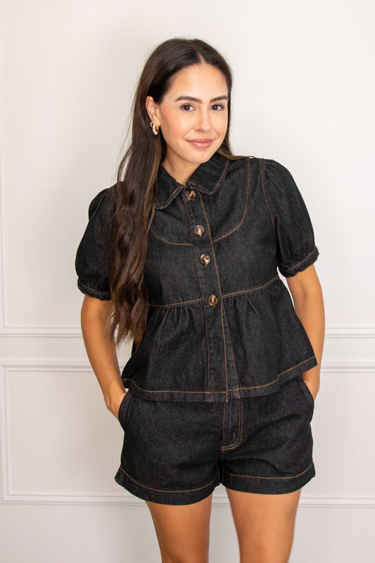 Double Down Denim Set