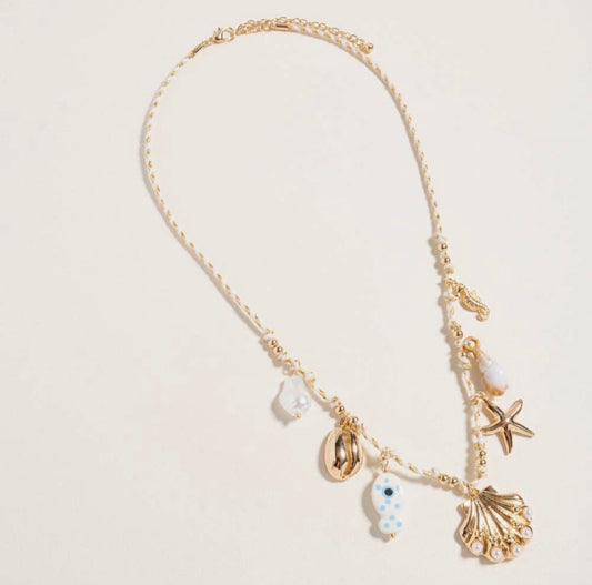 Sea Life charm necklace
