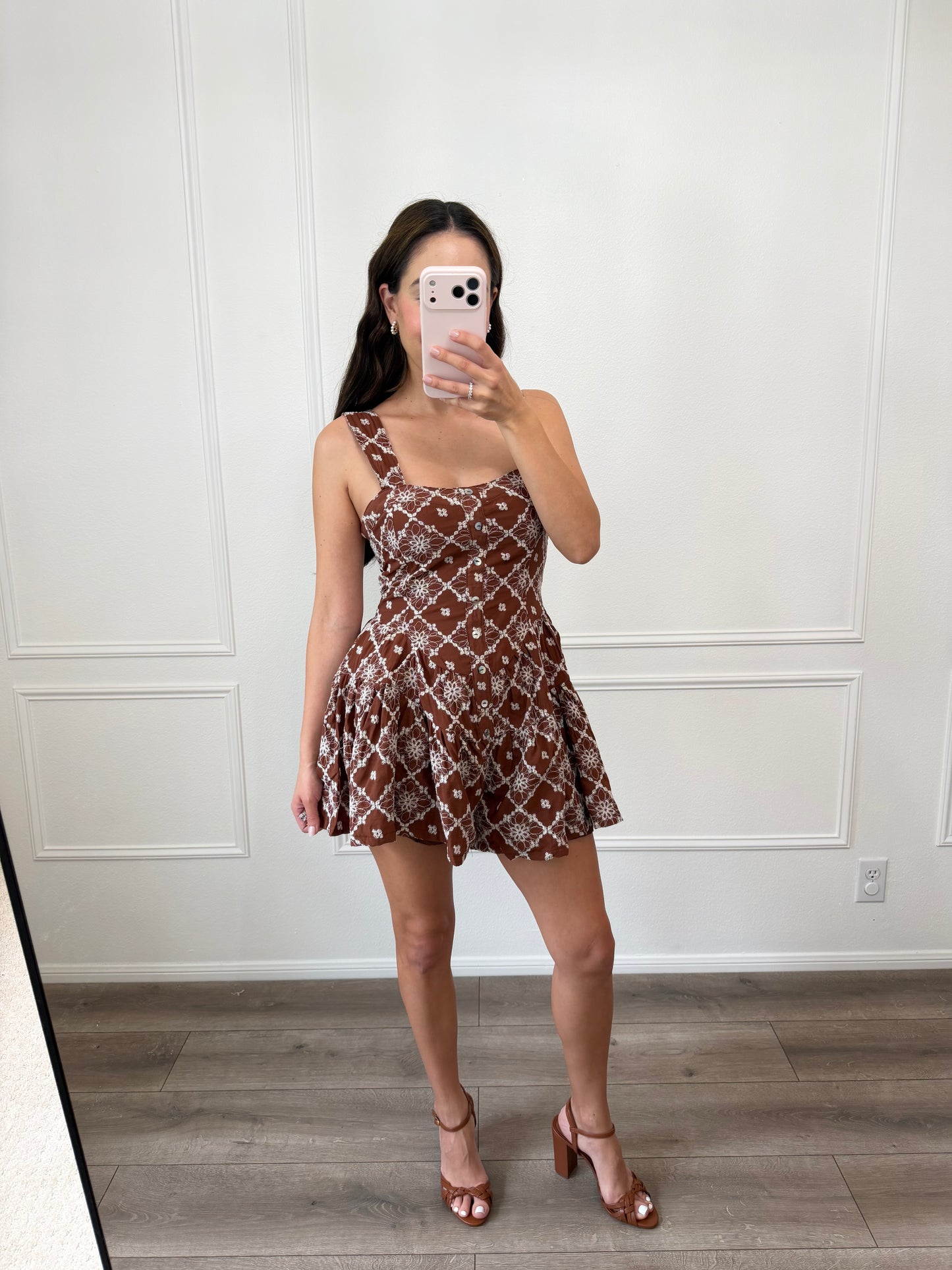 Mocha Blossom Romper