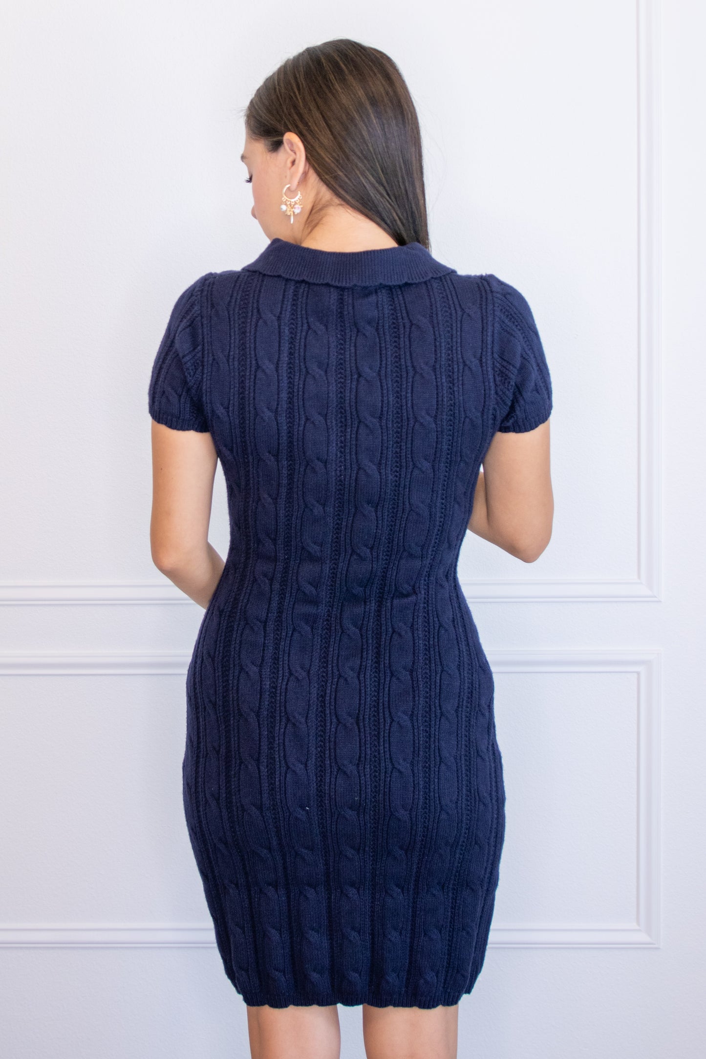 Moonlit Polo Sweater dress