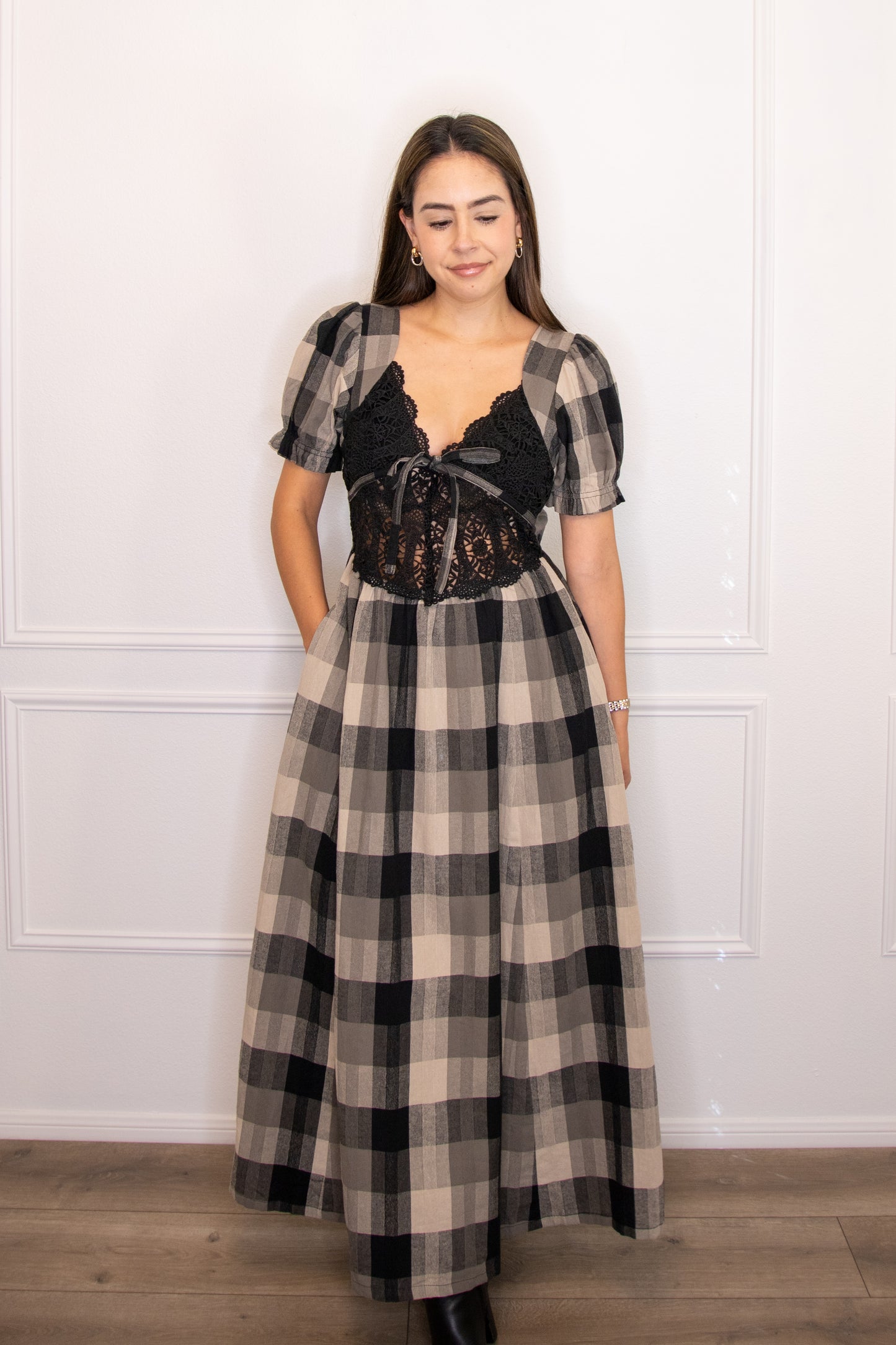 Checkered Charm Dress