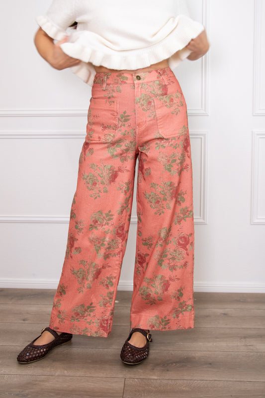 Pink Petals Pants