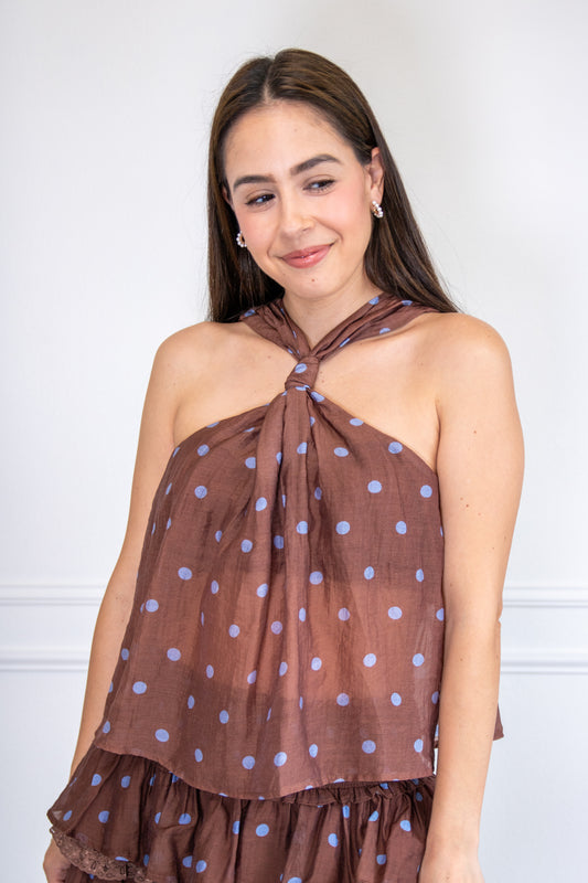 Cocoa Dot Top