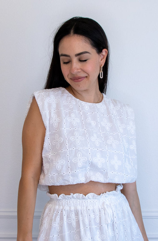 Enchanting Eyelet Top