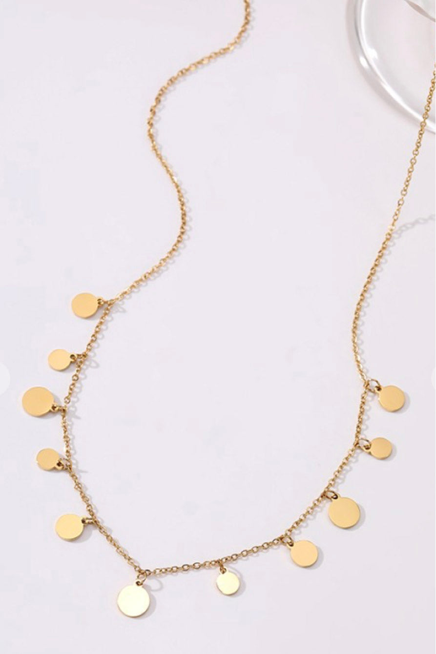 Mini disc necklace