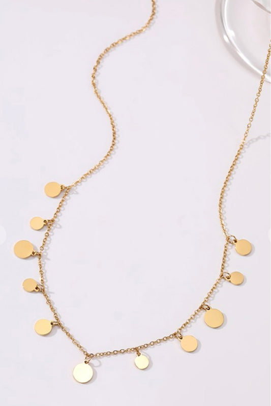Mini disc necklace